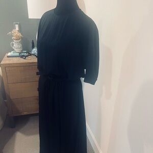 Vince Classic Black Midi Dress